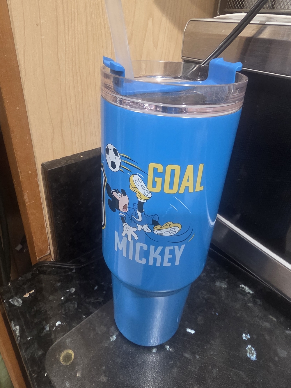 new disney Mickey Soccer Blue stianless steel Insulated Tumbler with Lid